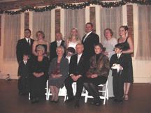 Devin and Stephanie with their families